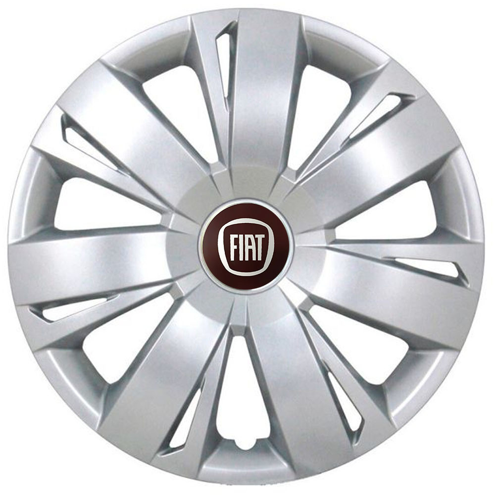 Автомобильные модельные колпаки R16 Fiat 411 4шт, SJS, серебряные Киев - изображение 1