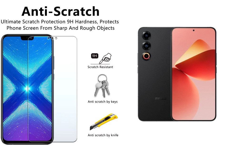 Защитное стекло NeoGlass для Meizu 21 – ультрапрозрачное и устойчивое Киев - изображение 1