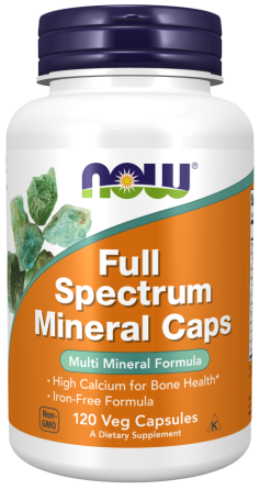 Мультиминералы, Full Spectrum Mineral Caps, Now Foods, 120 вегетарианских капсул Луцк