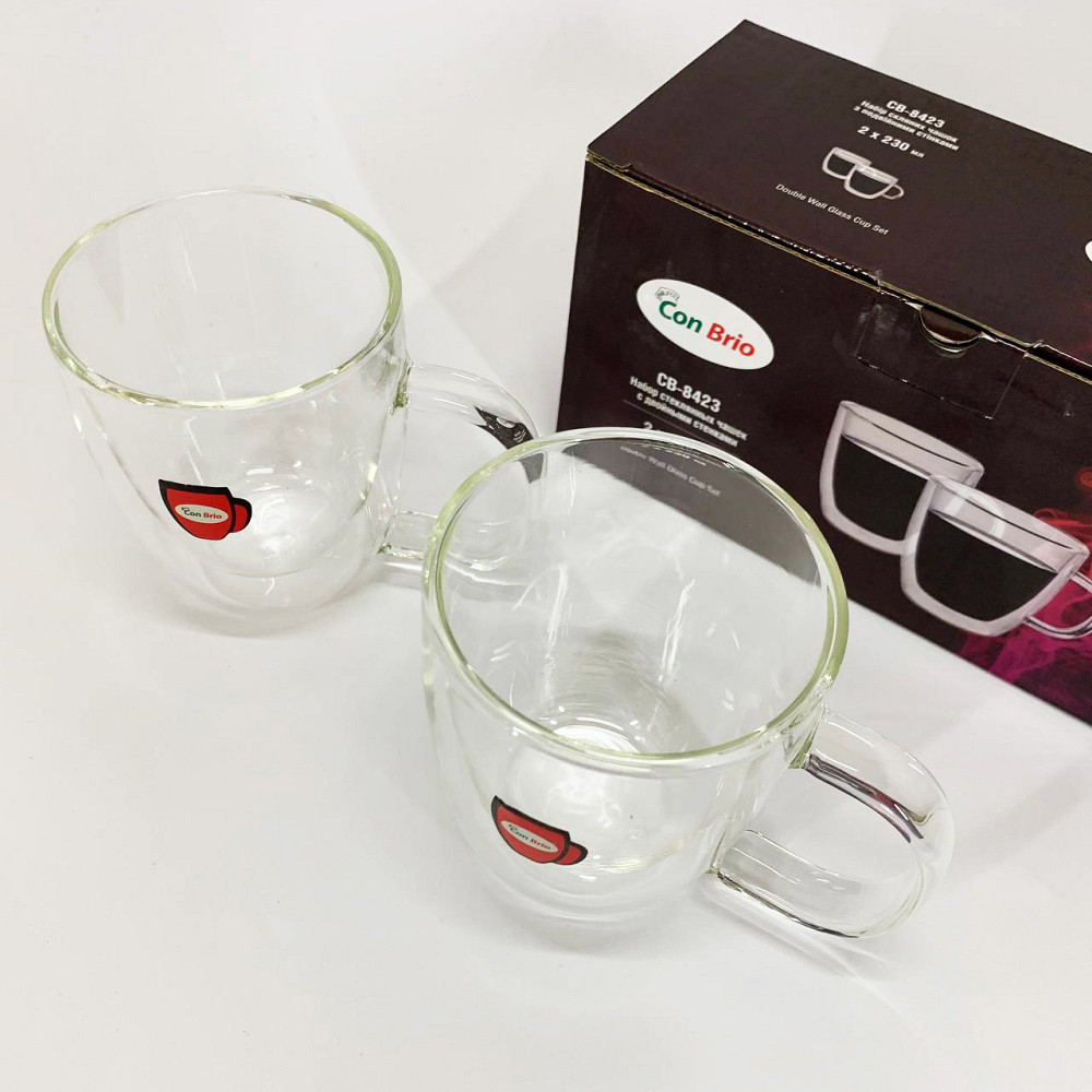 Набор чашек с двойным дном Con, Набор чашек для кофе с двойным дном Кружка RJ-36 Львов - изображение 7