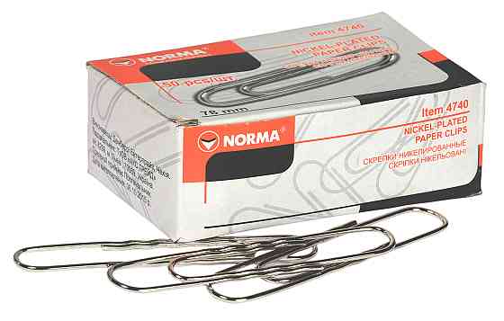 Скріпки "Norma" 78мм 4740 50шт, шт Київ