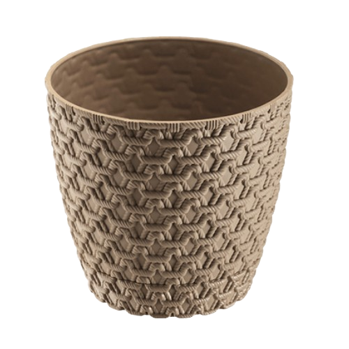 Вазон Плетіння 1,6л кава з молоком ELIF Житомир - фото 1