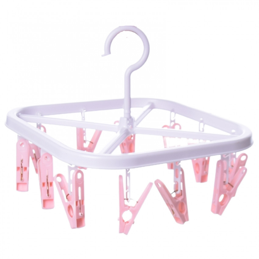 Домашняя сушилка для белья и носков на 12 прищепок подвесная Cube Винница - изображение 1