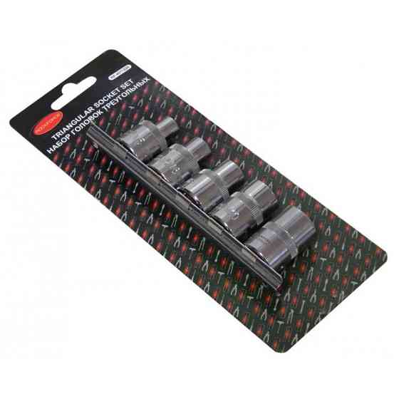 Набор головок для ремонта топливных насосов а/м(М5-8мм,М6-10мм, М8-12мм, М10-15мм, М12-16.5мм), в блистере ROCKFORCE RF-4011225 Одесса