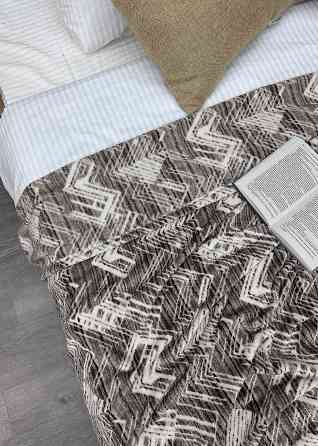 Плед-покривало Decorator WellSoft 150х210 см Коричневий с молочним (87-163) Київ