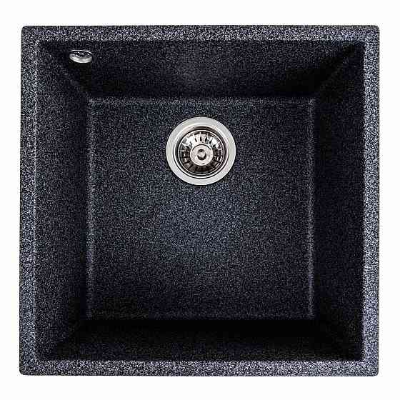 Гранітна мийка для кухні Platinum 4040 RUBA матовий Графіт Коломыя