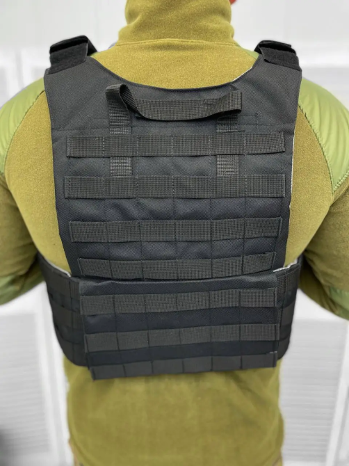 Тактическая плитоноска Lightweight п2-3 без плит (Черный) Киев - изображение 5