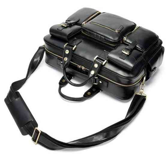 Сумка чоловіча Vintage 14756 Чорна Київ