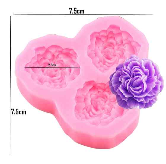 Молд силиконовый Розы 75 на 75 см розовый Киев