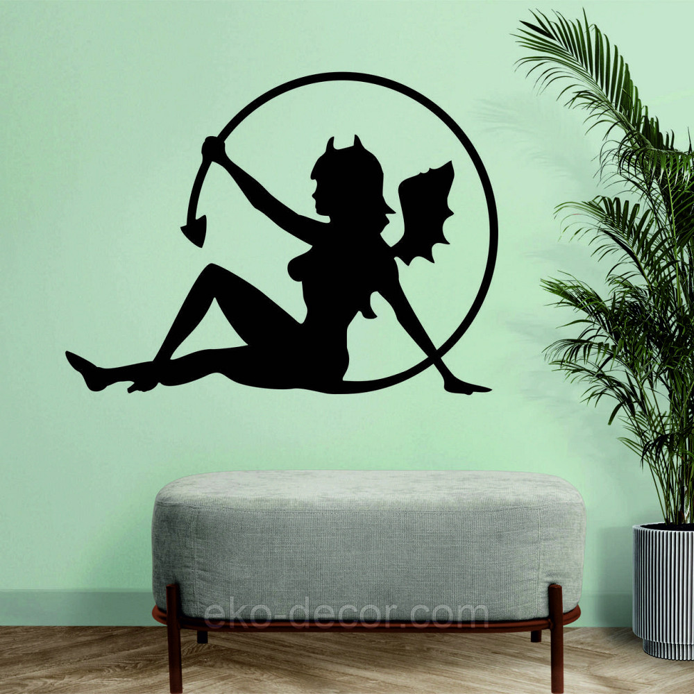 Декоративное настенное Панно «Дьяволица», Декор на стену 110*82 см, Черный Киев - изображение 4