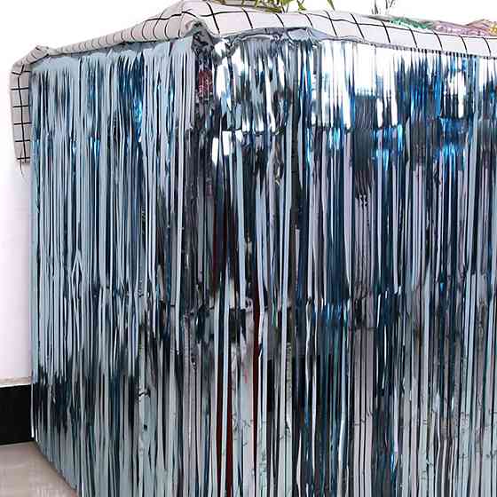 Дождик широкий на стену и стол 74 см на 274 см голубой Киев