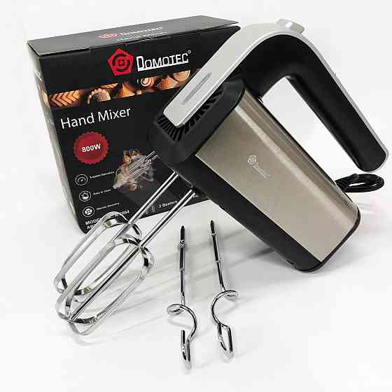 Міксер нержавіюча сталь Domotec R.6664, Міксер ручний для готування для хлібного тіста XG-33 Івано-Франківськ