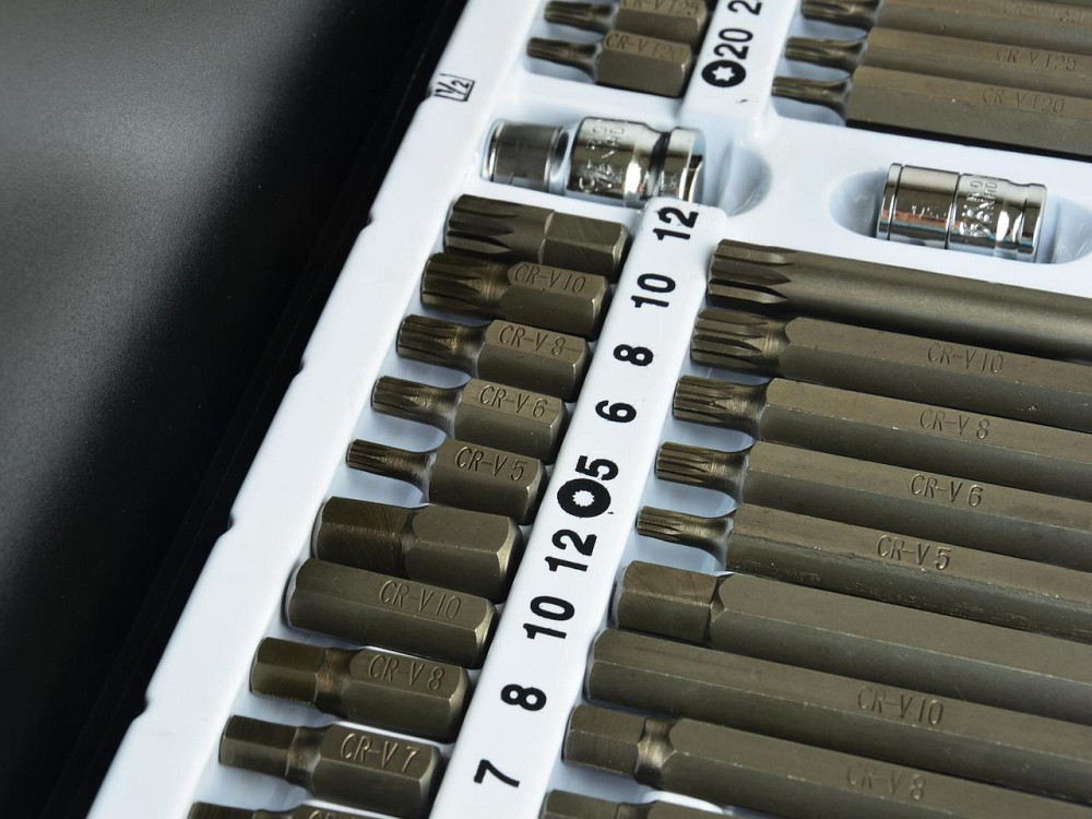 Набір біт торцевих "GeKo" [к-т  40 шт.]: Torx, Spline, Hex (шестигранні) Стрый - изображение 2