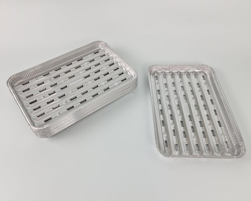 Форма для гриля прямокутна алюмінієва 1550 мл X20G 100 шт. в пакованні (1 пачка) Харків - фото 3