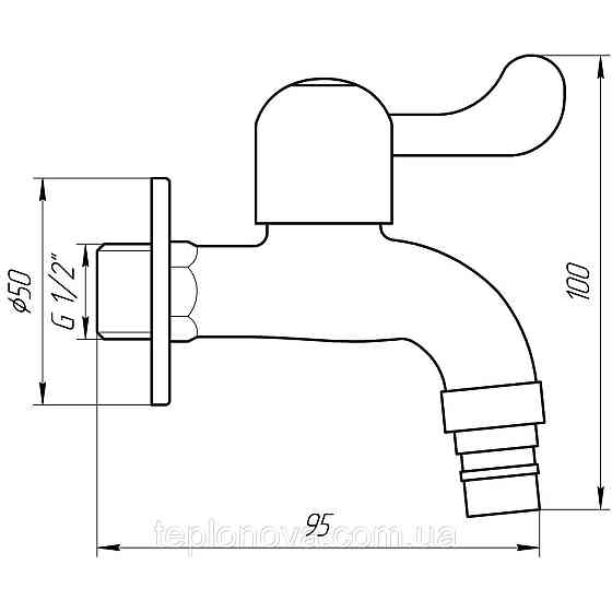 Кран кульовий поливальний Q PROFESSIONAL 1/2| NV-QP3003 SUS304 неіржавка сталь Чернівці