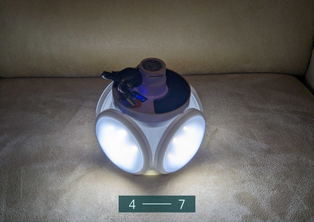 Лампа — ліхтар LED підвісна на акумуляторі із сонячною панеллю з Д/К. Київ - фото 4