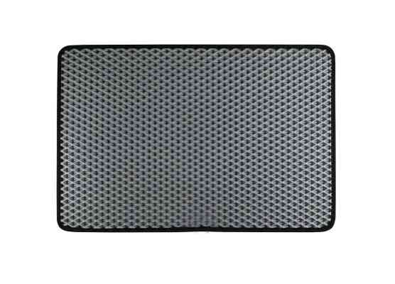 EVA килимок EKOSTAR килимок придверний  60x40 см ромб сірий чорний кант Київ