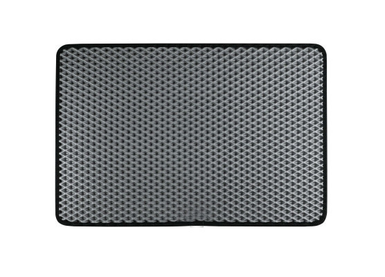 EVA килимок EKOSTAR килимок придверний  60x40 см ромб сірий чорний кант Київ - фото 1