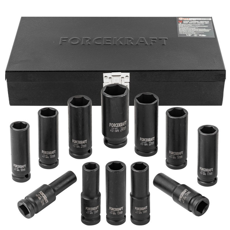 Набор головок ударных глубоких 1/2