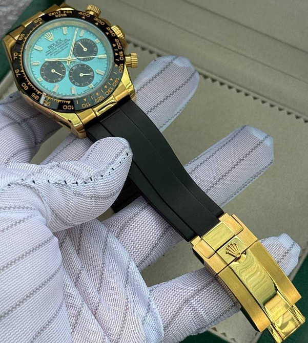 Швейцарський чоловічий годинник Rolex Daytona Yellow Gold Daytona Tiffany. Київ - фото 4