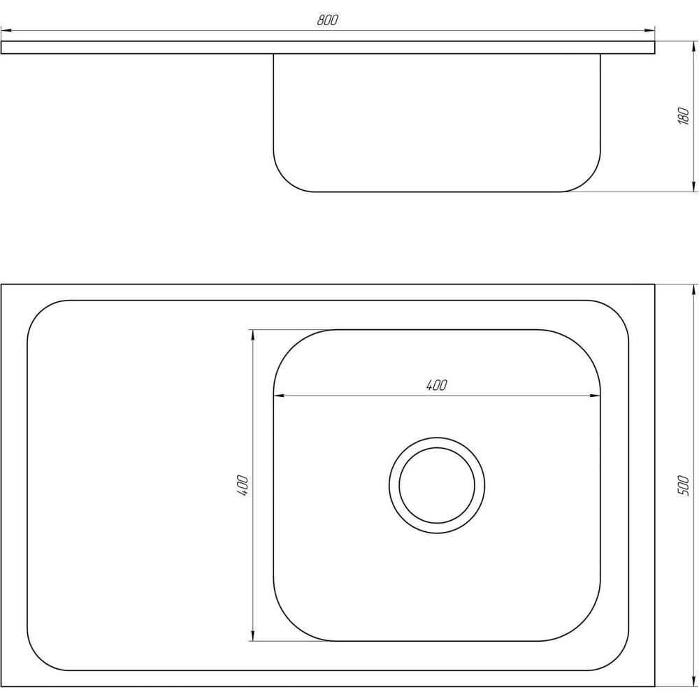 Мойка кухонная Mira MR 8050 R E Satin Right (000015367) Киев - изображение 2