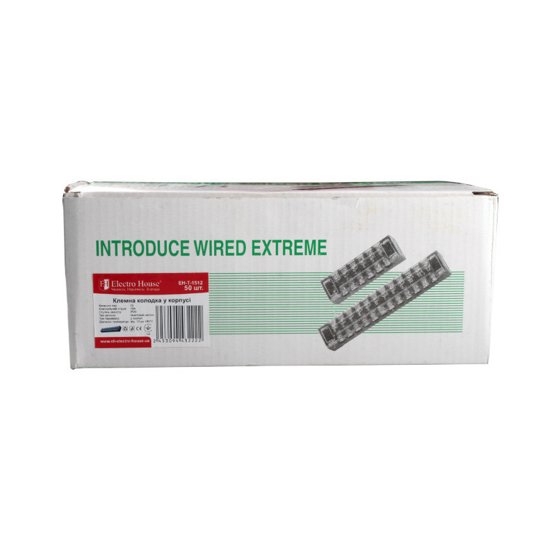 Клеммная колодка в корпусе 12 клеммных пар, 15A Днепр - изображение 3