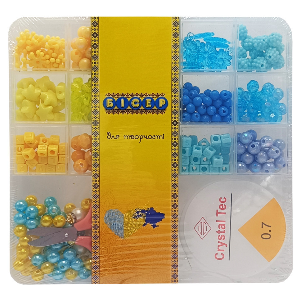 Набор бисера для изготовления креативных аксессуаров PL-15/01/02 бусины, бисер, подвески Винница - изображение 1
