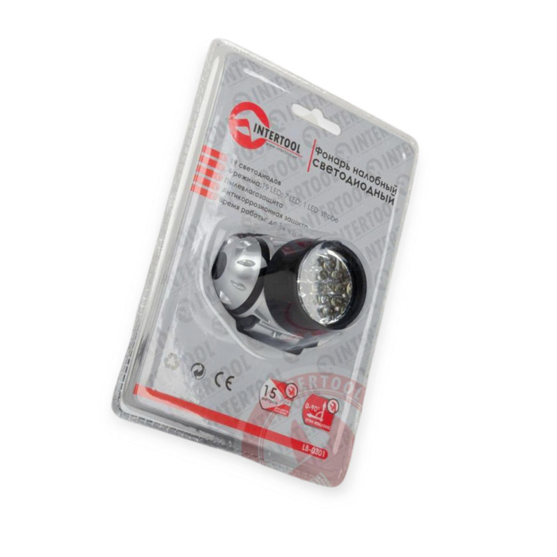 Ліхтарик діодний налобний 19 led 3хaaa, 4 режими Мукачево - фото 7