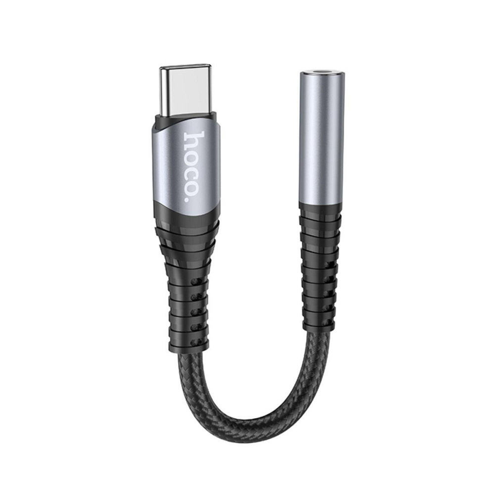 Кабель перехiдник HOCO LS33 Type-C Digital 3.5 Audio converter Metal Gray 6931474761163 Одеса - фото 1