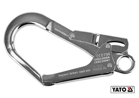 Карабін сталевий, автозамикний YATO з розводом- 54 мм, l= 220 мм [30] Одесса