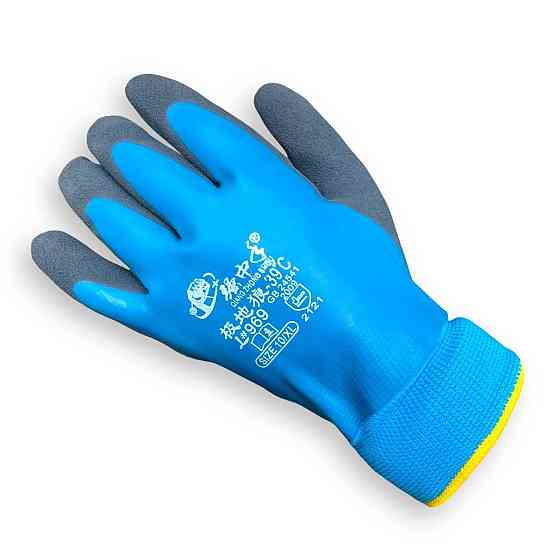 Рукавички зимові дуже теплі Нітрил щільний, усередині фліс до -30 Харків