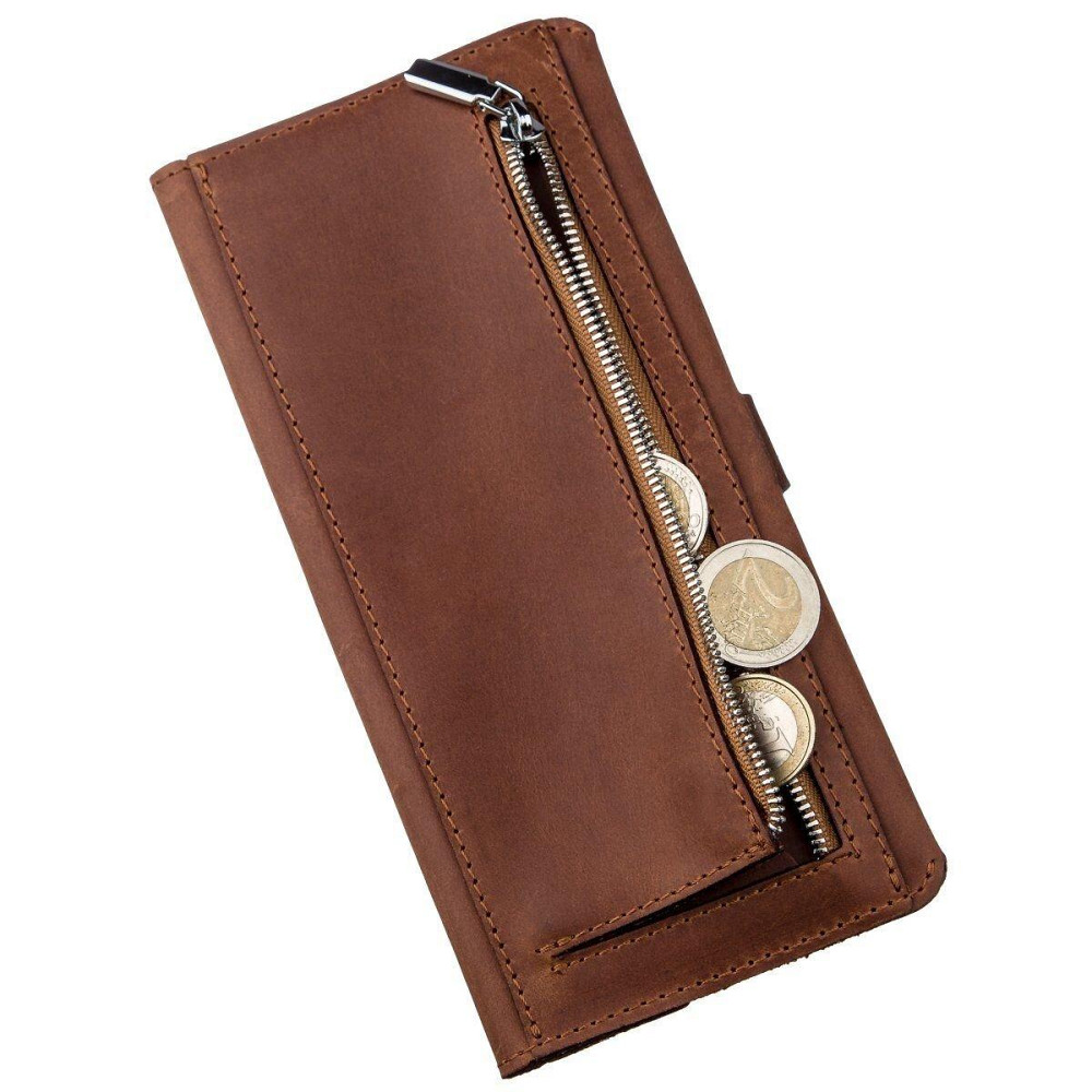 Гаманець чоловічий з вінтажної шкіри SHVIGEL 16208 Коричневий Київ - фото 7