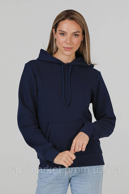 Набор женский худи утепленное 2шт RAY BASIC Темно-синий/Черный (U0401W-Navy Blue-Black) L Киев - изображение 6