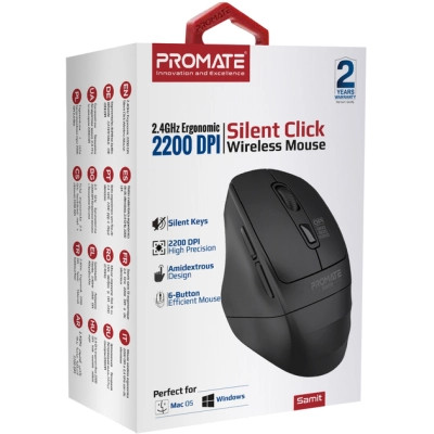 Мышка Promate Samit Wireless Black (samit.black) Винница - изображение 6