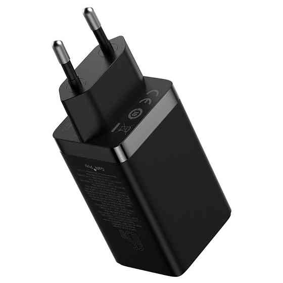 Мережевий зарядний пристрій з кабелем Baseus GaN5 Pro Fast Charger 2C+U 65W  EU  Black(Baseus Xiaobai charging Cable Type-C  to Київ