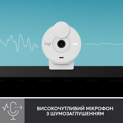 Веб-камера Logitech Brio 300 FHD White (960-001442) Винница - изображение 4
