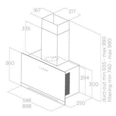 Витяжка кухонна Elica APLOMB BL/A/60 Вінниця