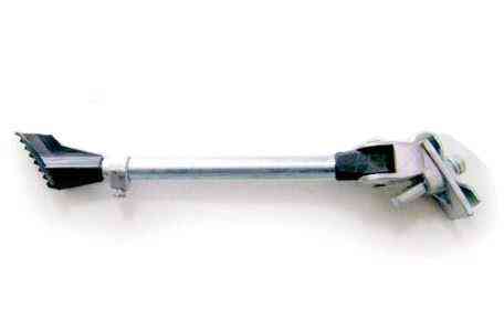 Подножка стояночная боковая велосипедная (серебряная, металл, +крепления) Мукачево