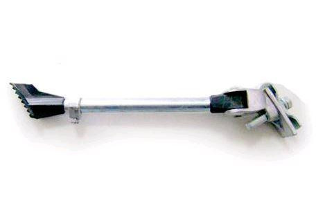 Подножка стояночная боковая велосипедная (серебряная, металл, +крепления) Мукачево - изображение 1