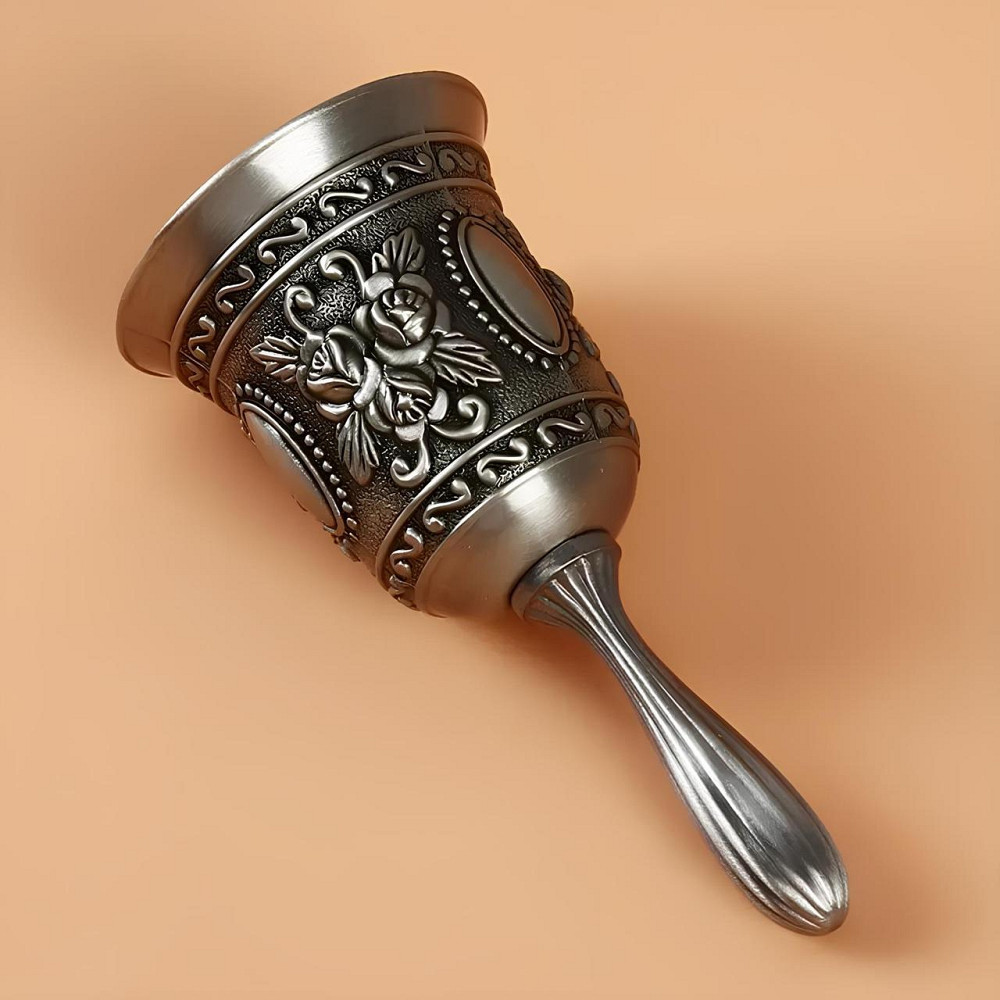 Ручний дзвін із цинкового сплаву RESTEQ 115х53 мм. Ручний дзвіночок із цинку Київ - фото 2