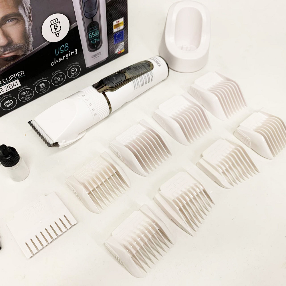 Беспроводной аккумуляторный триммер для стрижки волос Camry, Электрическая машинка для стрижки мощная PW-95 Львов - изображение 7