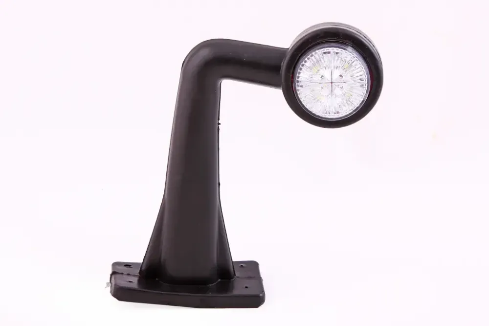 Фонарь габаритный боковой рожок 19см диодный кривой красный/белый Винница - изображение 1