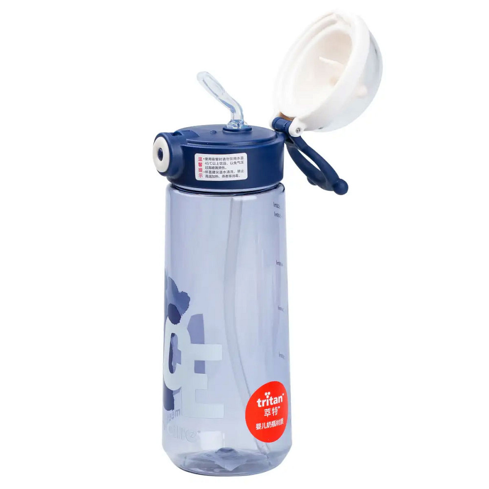 Пляшка для води 620 мл з трубочкою Синя HP17300BL Коломия - фото 2