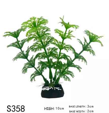 Штучні водорості в акваріум та тераріум - висота 10см, пластик Київ