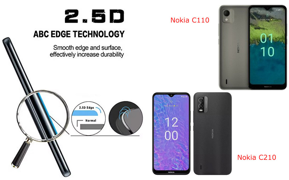 Захисне скло ArmorGlass для Nokia C110, Nokia C210 – стійке до подряпин та ударів Київ - фото 2
