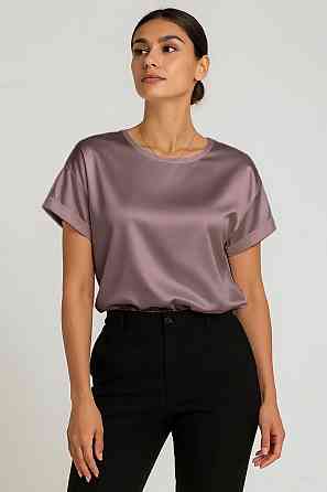 Жіноча футболка з шовку Кавовий M Харків