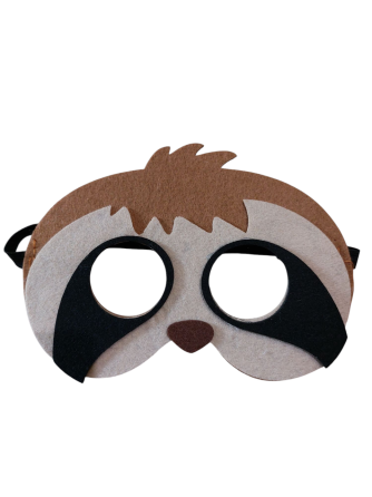 Дитяча маска Лінивець one size коричнево-чорний Київ