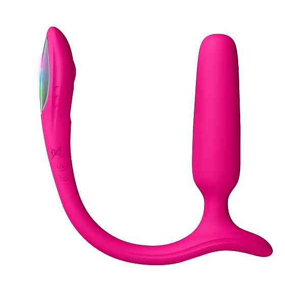 Анальная смарт-вибропробка Lovense Lush Anal, очень мощная, LED-подсветка Sex Aura Киев