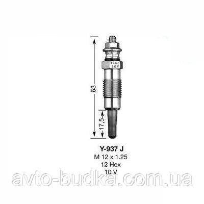 Свічка накалу на Форд Мондео 2 мотор 1,8TD р. 1996-2000 NGK (Японія) Y-937J 5148 Новий Розділ - фото 1