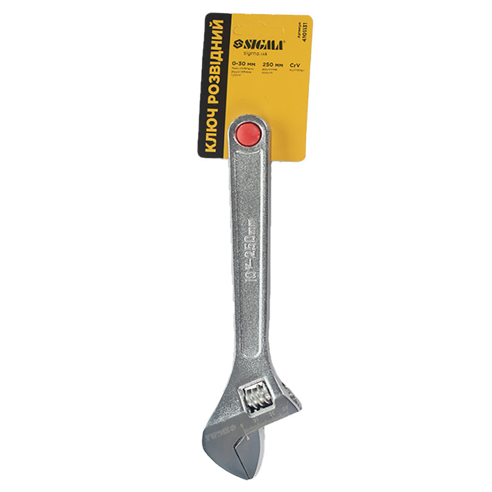 Ключ разводной 250мм CrV SIGMA (4101131) Ровно - изображение 1